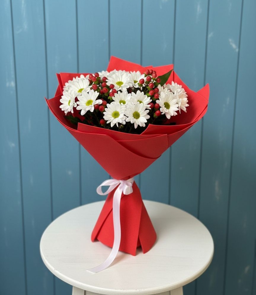 Букет цветов из: Хризантемы в Гидроузел