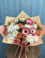 Букет цветов из:  Розы, Герберы и Хризантемы #REPLACE_PRED# Гидроузел