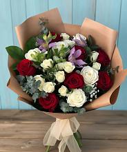 Букет цветов из:  Розы и Альстромерии #REPLACE_PRED# Гидроузел