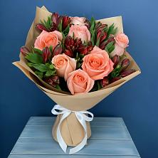 Букет цветов из:  Розы и Альстромерии в Гидроузел
