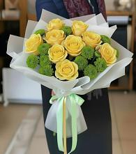 Букет цветов из:  Хризантемы и Розы #REPLACE_PRED# Гидроузел