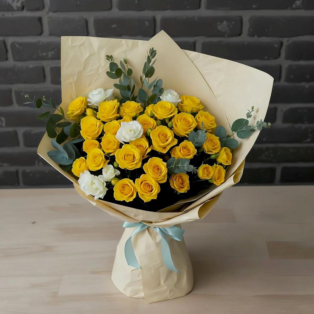 Букет цветов из: Розы в Гидроузел