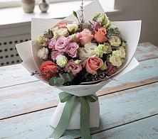 Букет цветов из:  Розы, Лизиантусы и Гвоздики #REPLACE_PRED# Гидроузел