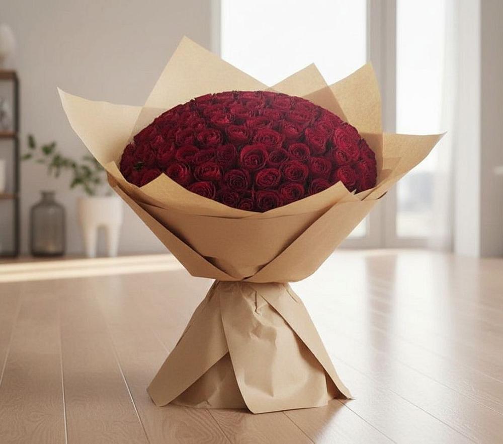 Букет 101 Красная роза в Гидроузел
