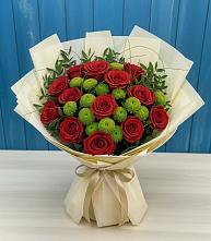 Букет цветов из:  Розы и Хризантемы в Гидроузел