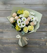 Букет цветов из:  Альстромерии, Розы и Хризантемы в Гидроузел