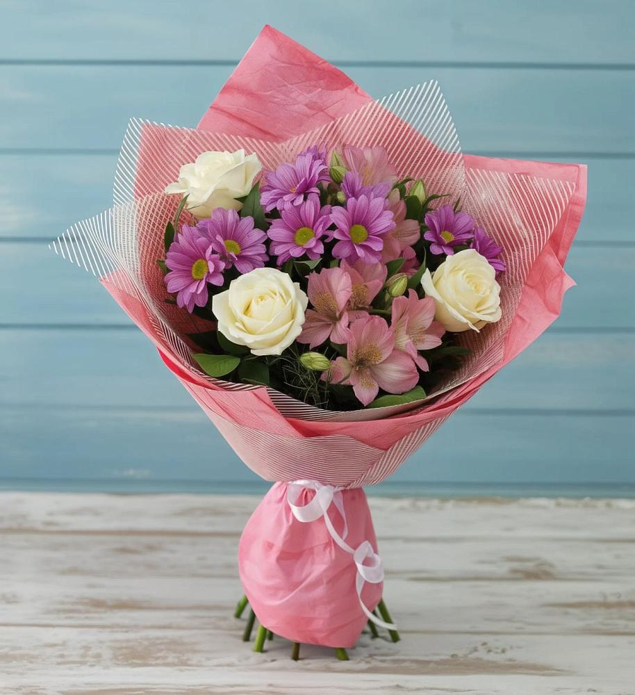 Букет цветов из: Герберы в Гидроузел