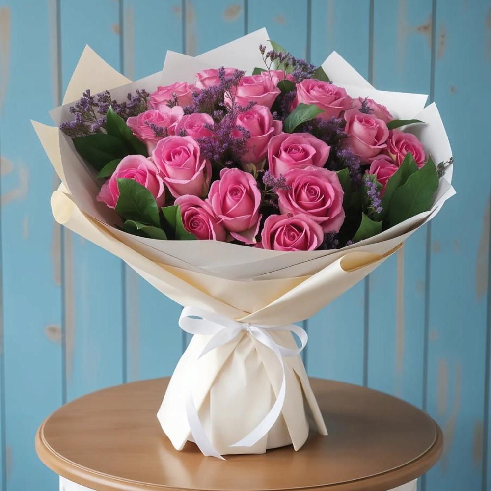 Букет цветов из: Розы в Гидроузел