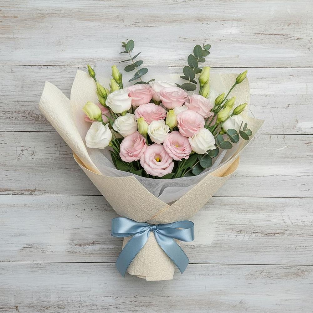 Букет цветов из: Лизиантусы в Гидроузел